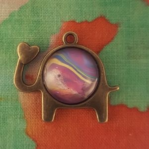 Handmade Love Elephant Pendant Necklace
